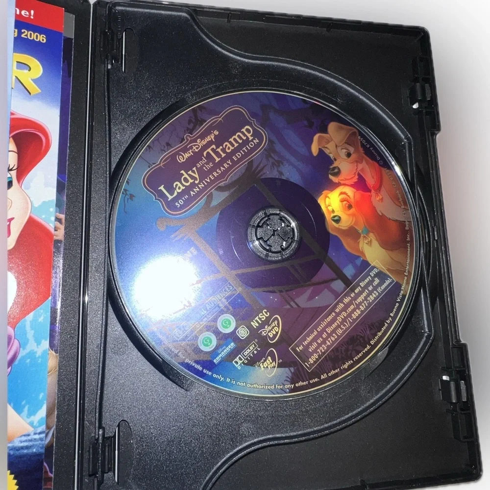 ❌Disney Lady and The Tramp 50th Anniversary Edition Platinum Edition 2 DVD Set - Picture 3 of 8